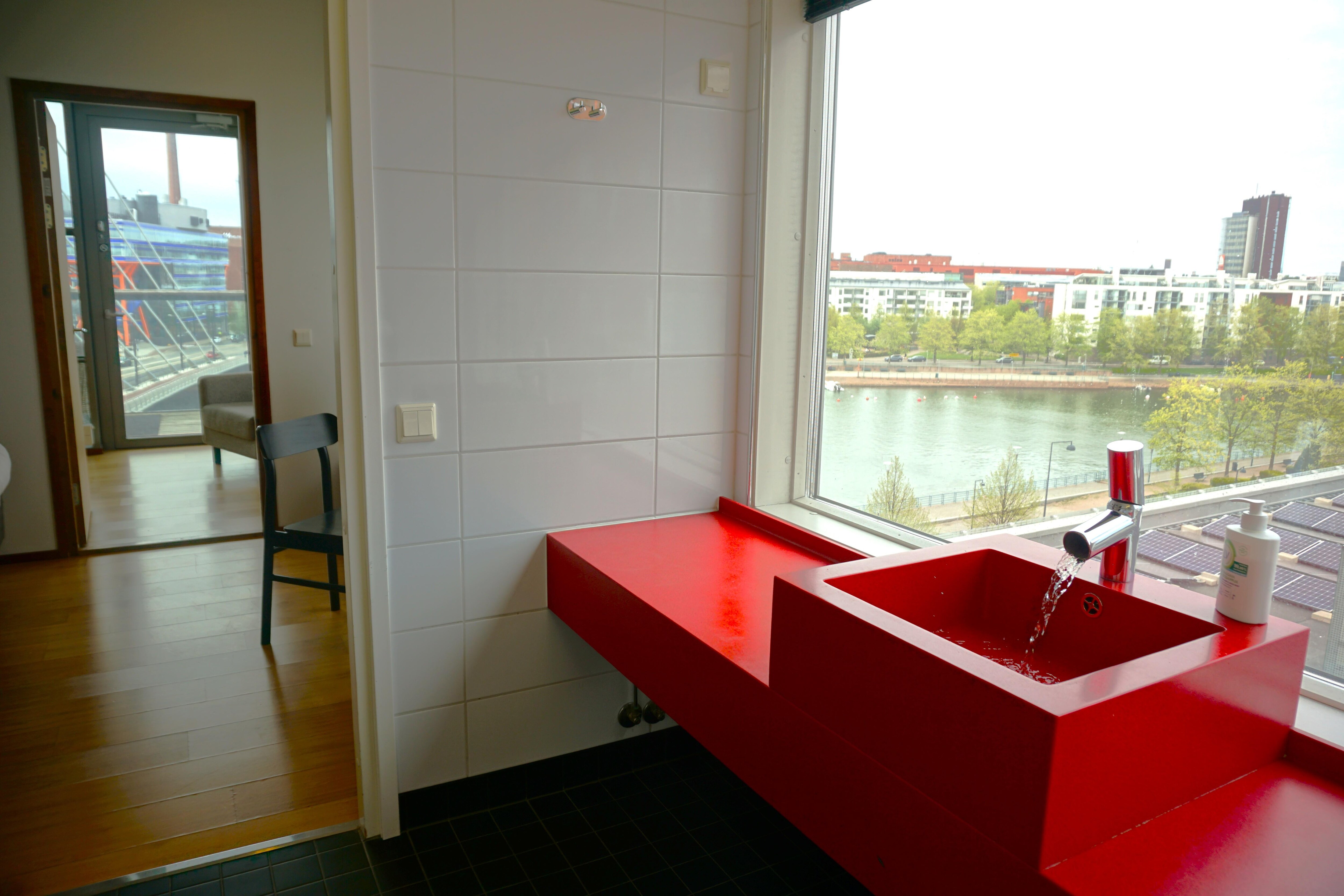 View from the bathroom of the junior suite