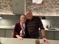 Enjoyed entertaining our relatives for a glass of wine!