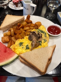 Brunch at the restaurant