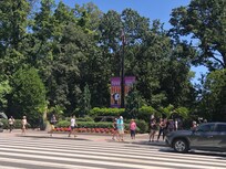 The hotel is only a half-mile from the Zoo.