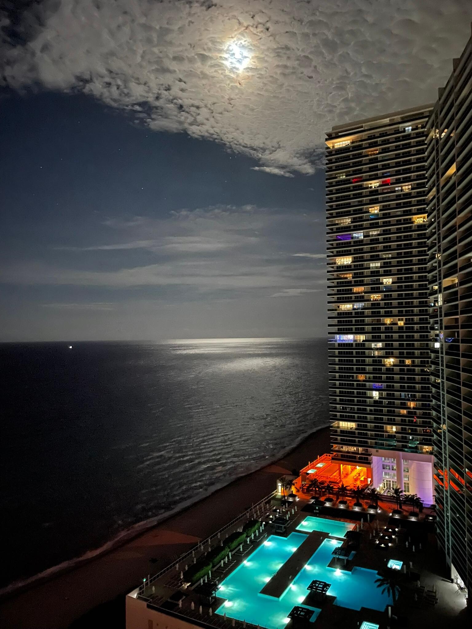 Night view from our balcony
