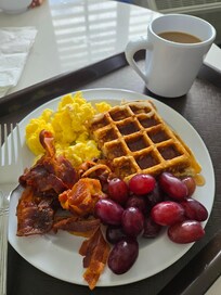 One of two 2 options for Breakfast.