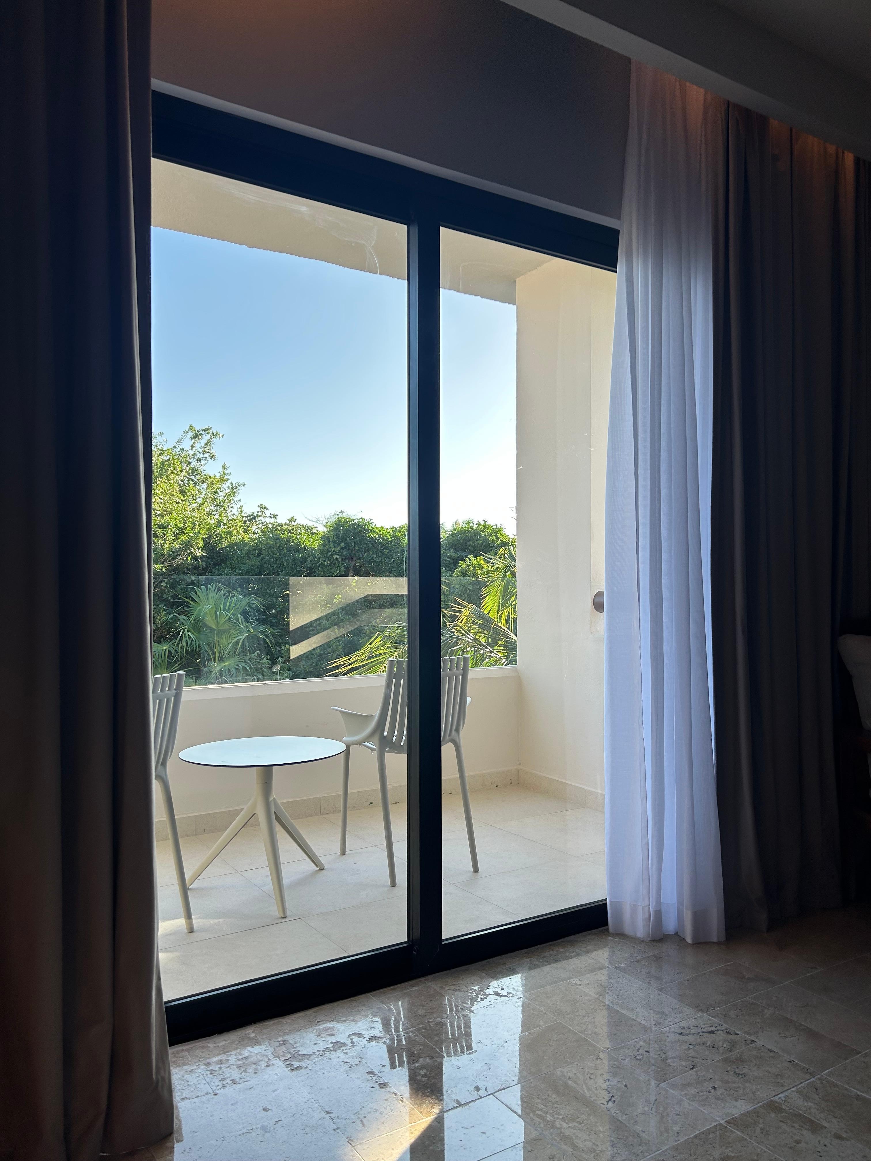 View from our room was private and at the edge of the greenery. So nice. 