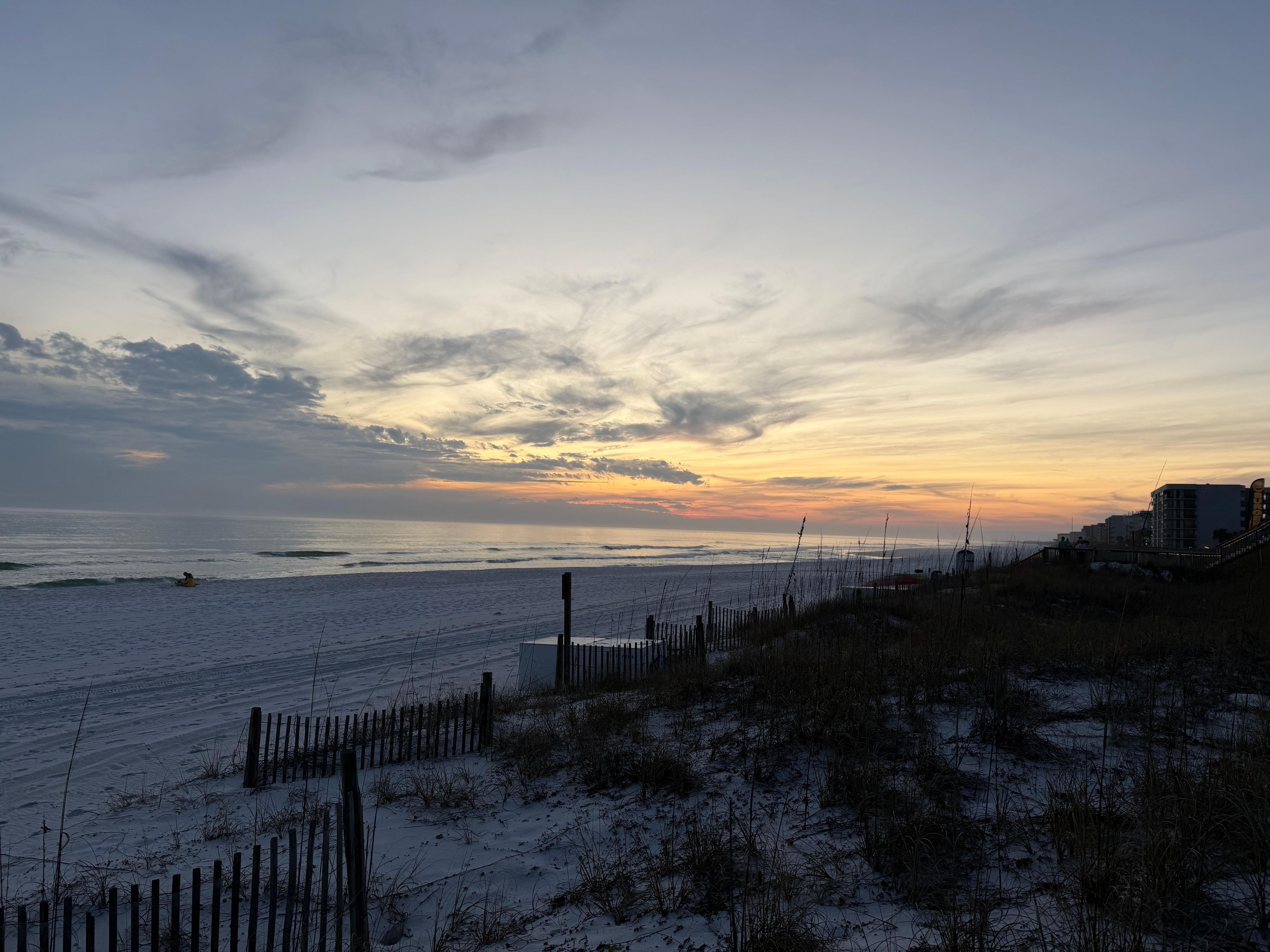 Afternoon sunset in January(72 degrees)