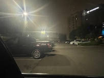 Full parking lots leading to driving around the property about 6 times