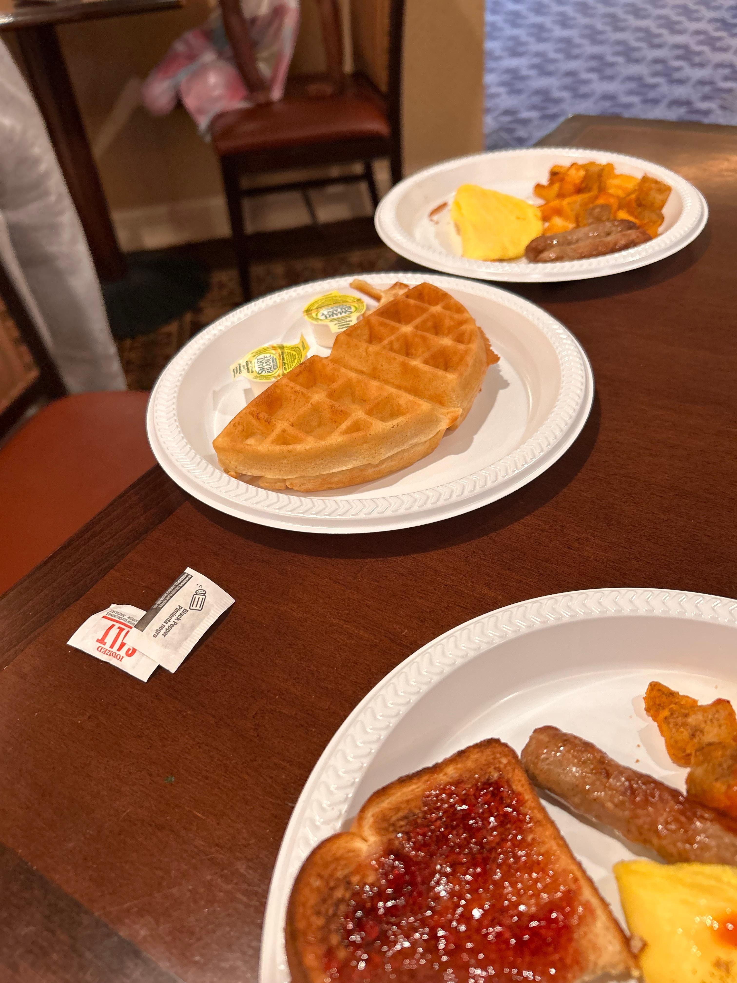 Breakfast at the hotel