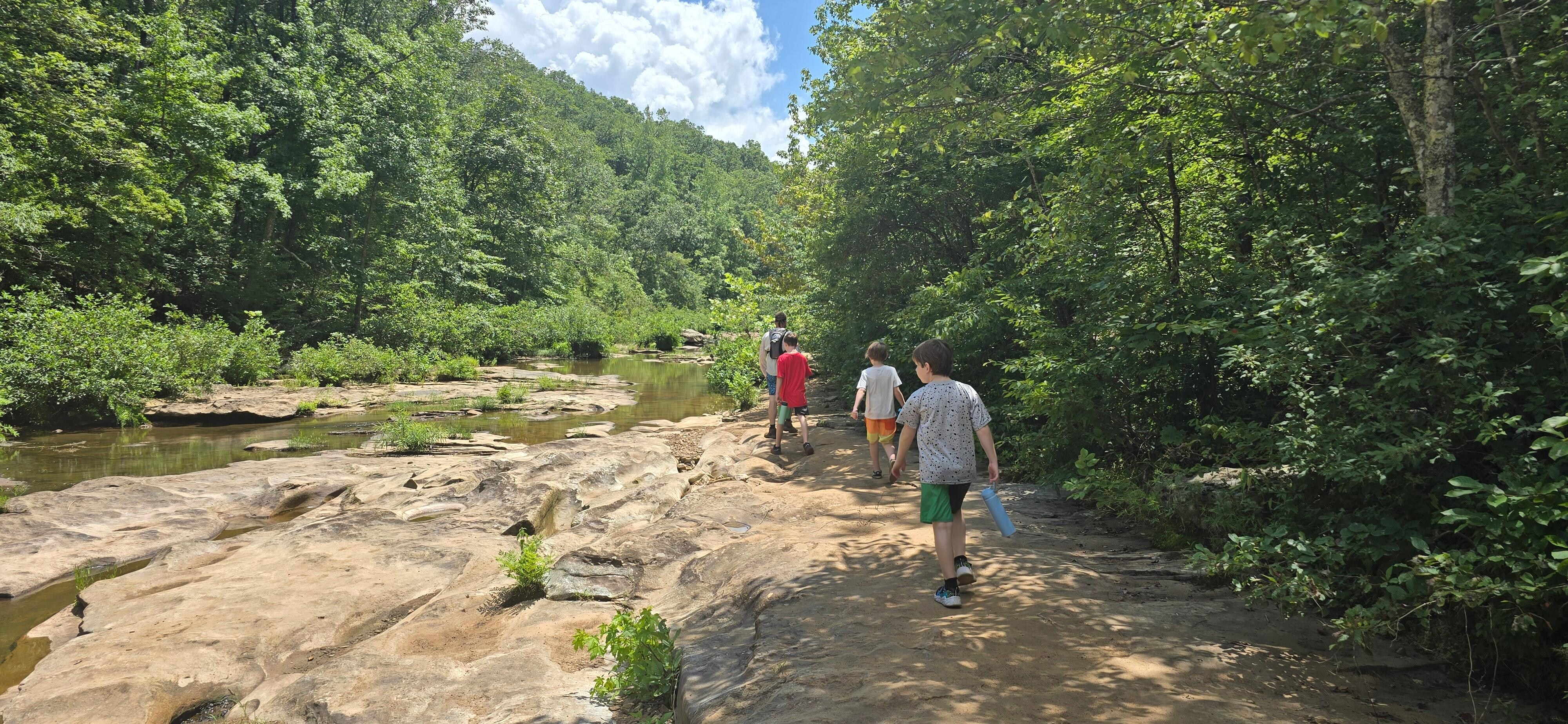 River hike.