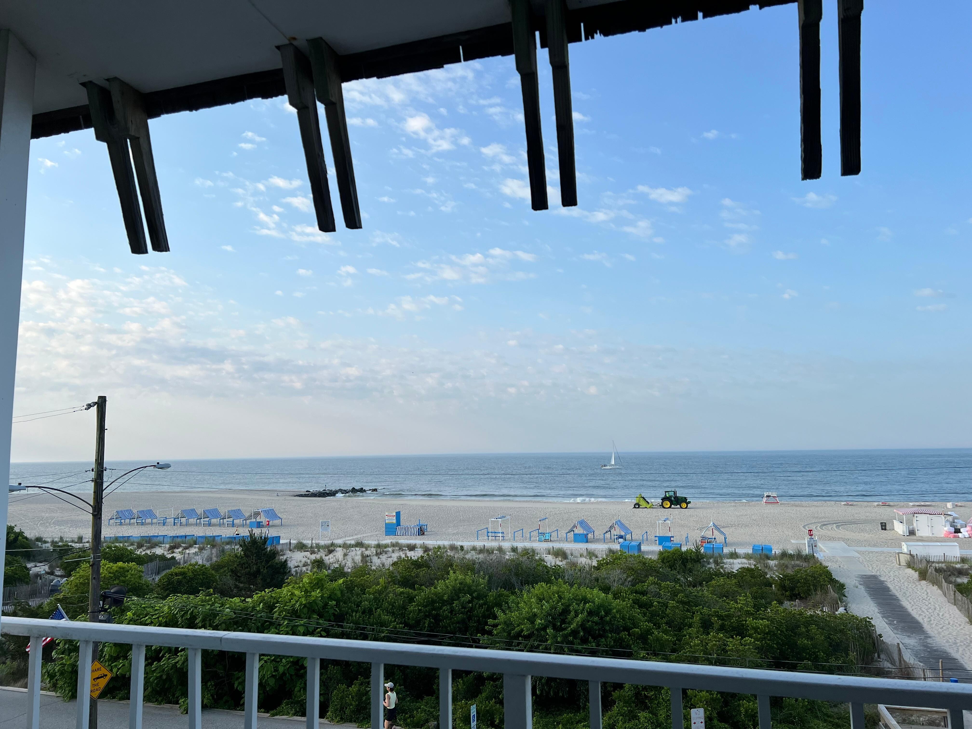 View from our private balcony