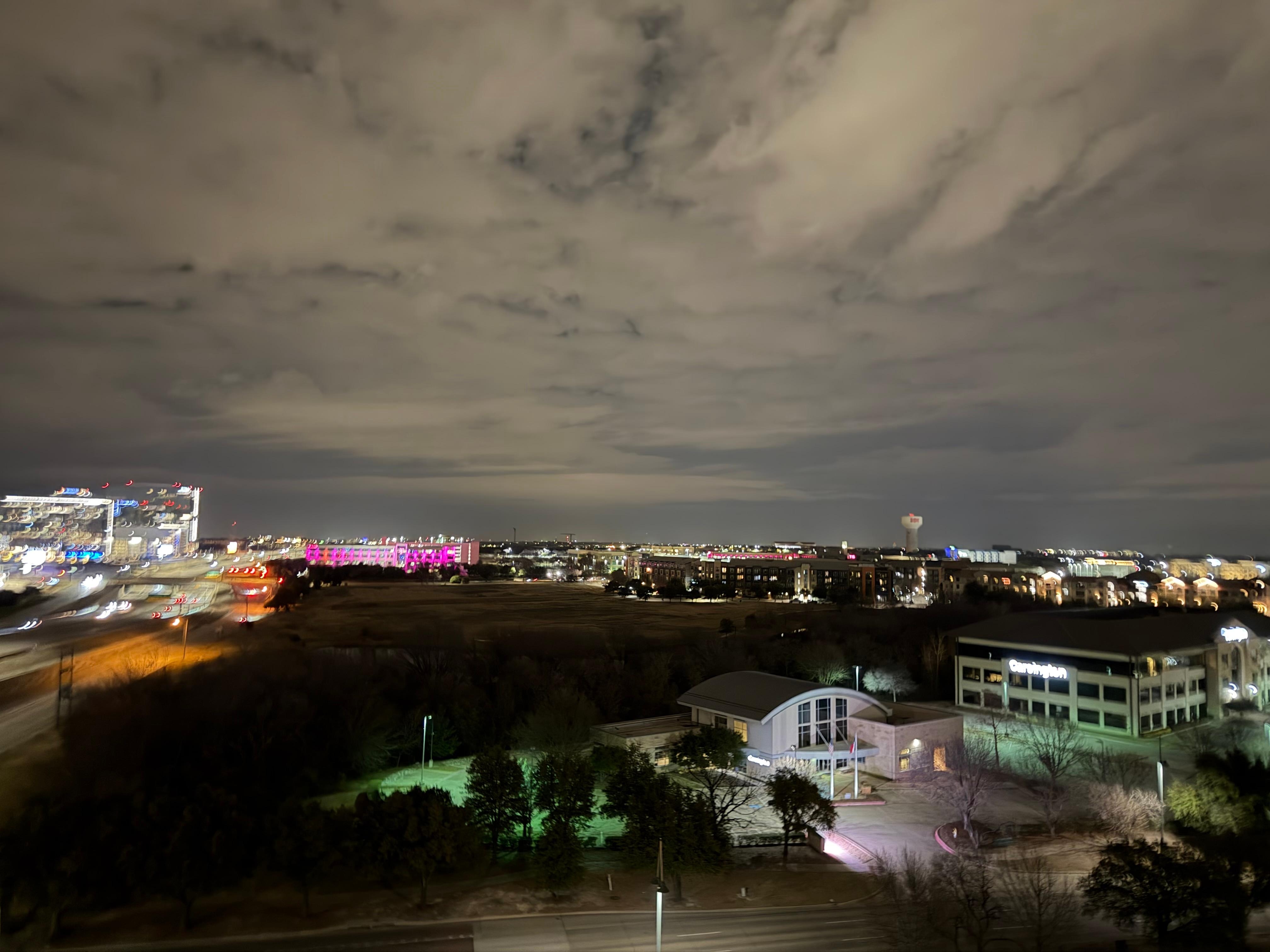Night view from terrace