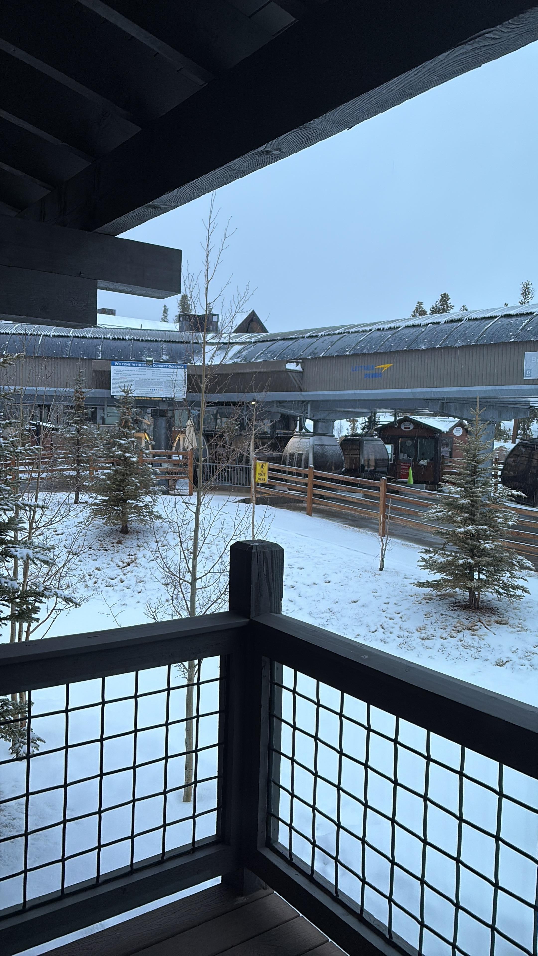 View from the main room balcony 