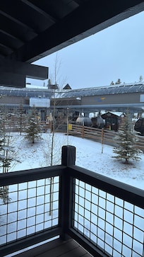 View from the main room balcony