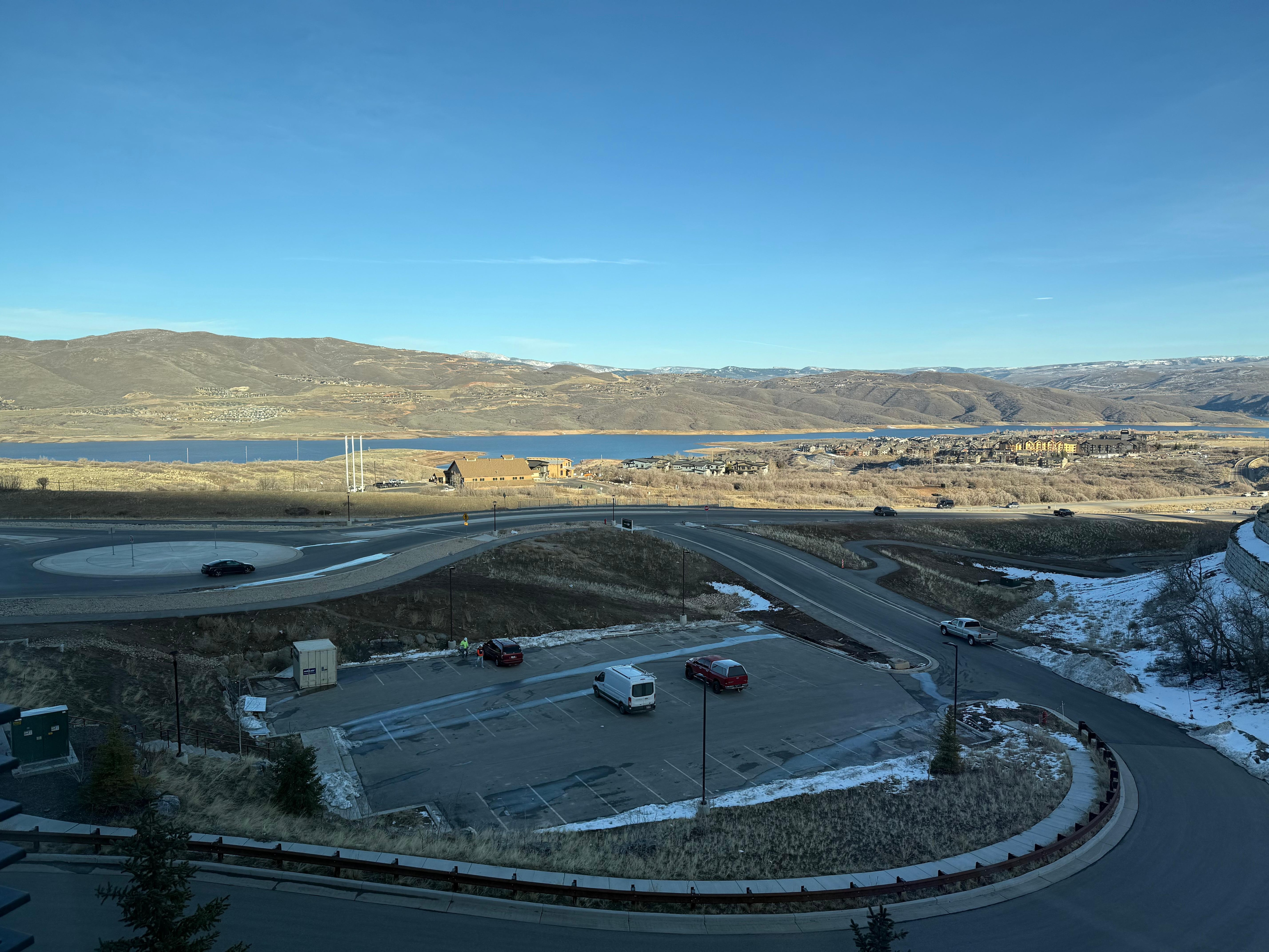 View of the reservoir from the unit