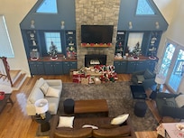 We added some Christmas decorations!