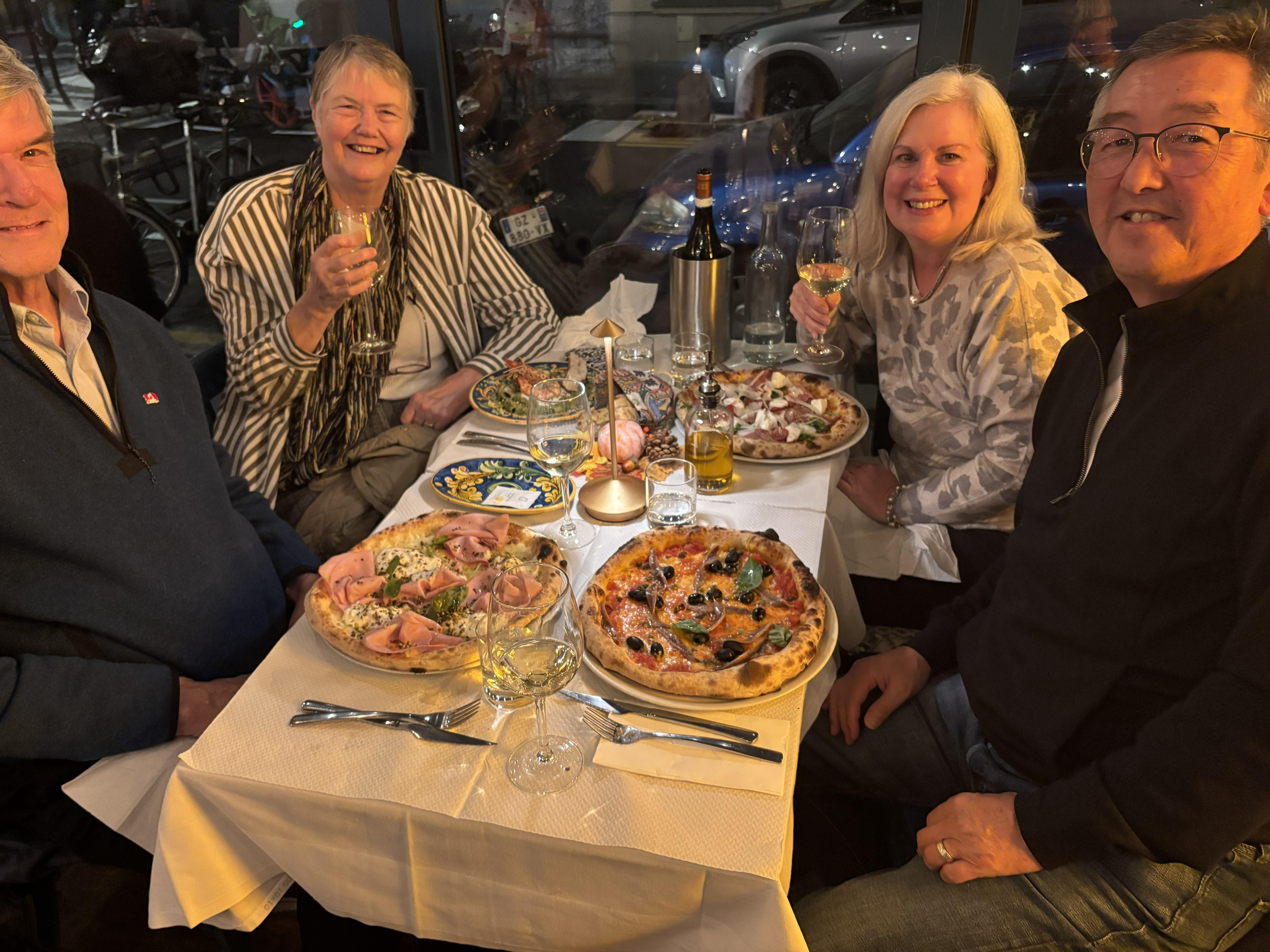 Dinner with family at Sapore Restaurant, just down the street.