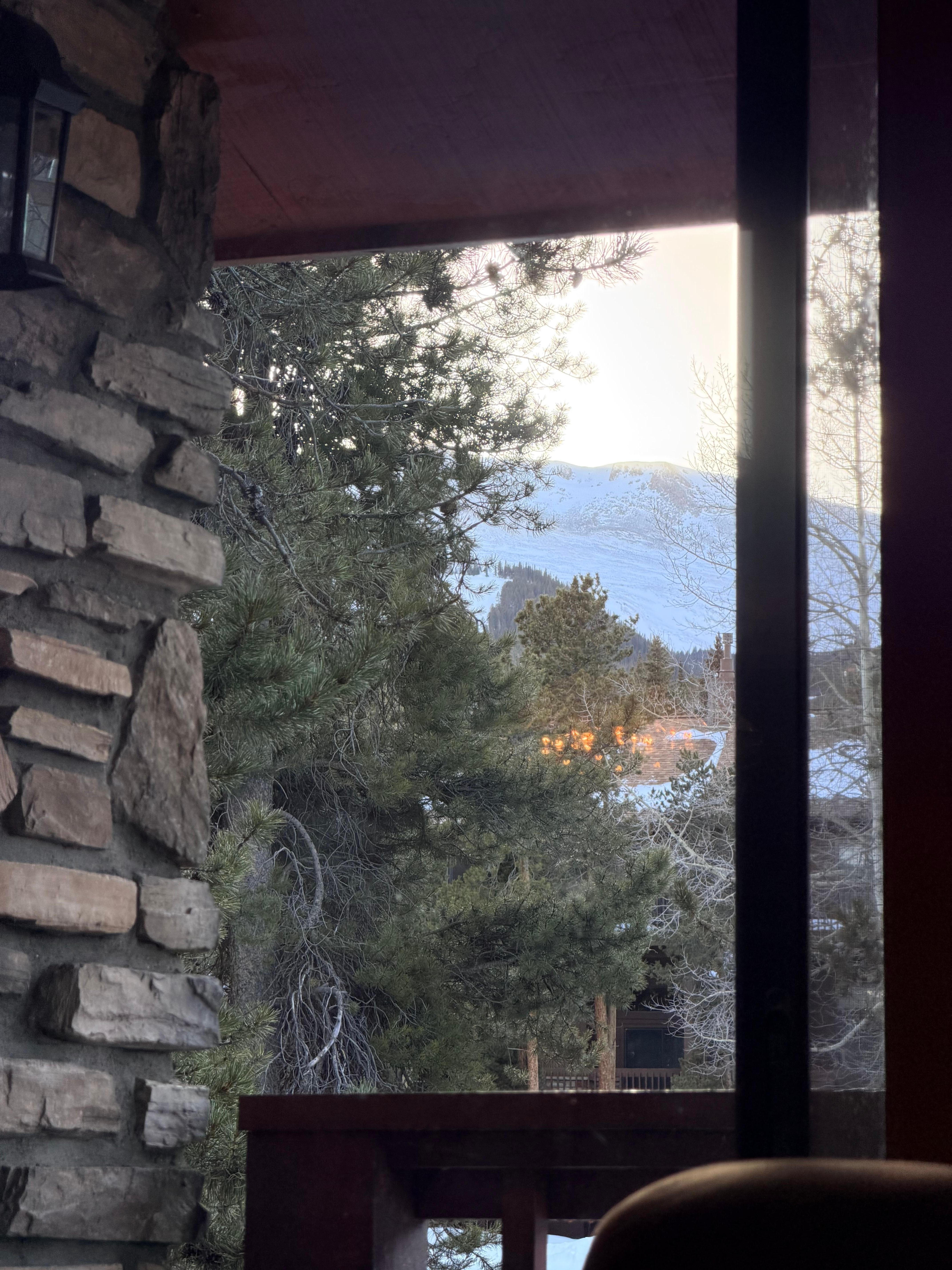 View from the condo living room porch. 