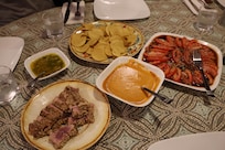 Alex and Jenny prepared Yellow Fin Tuna we caught...amazing