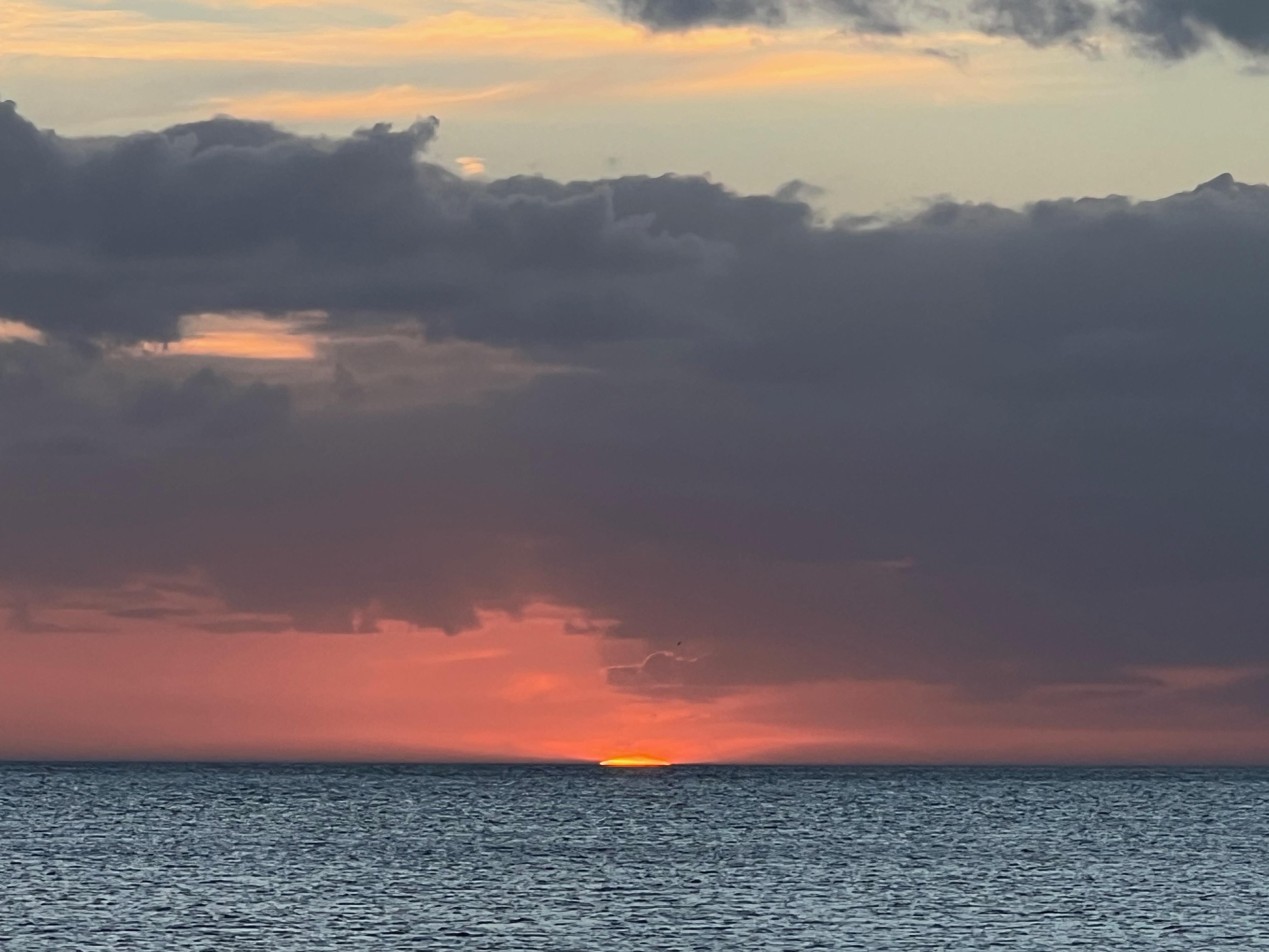 Sunset from the balcony 