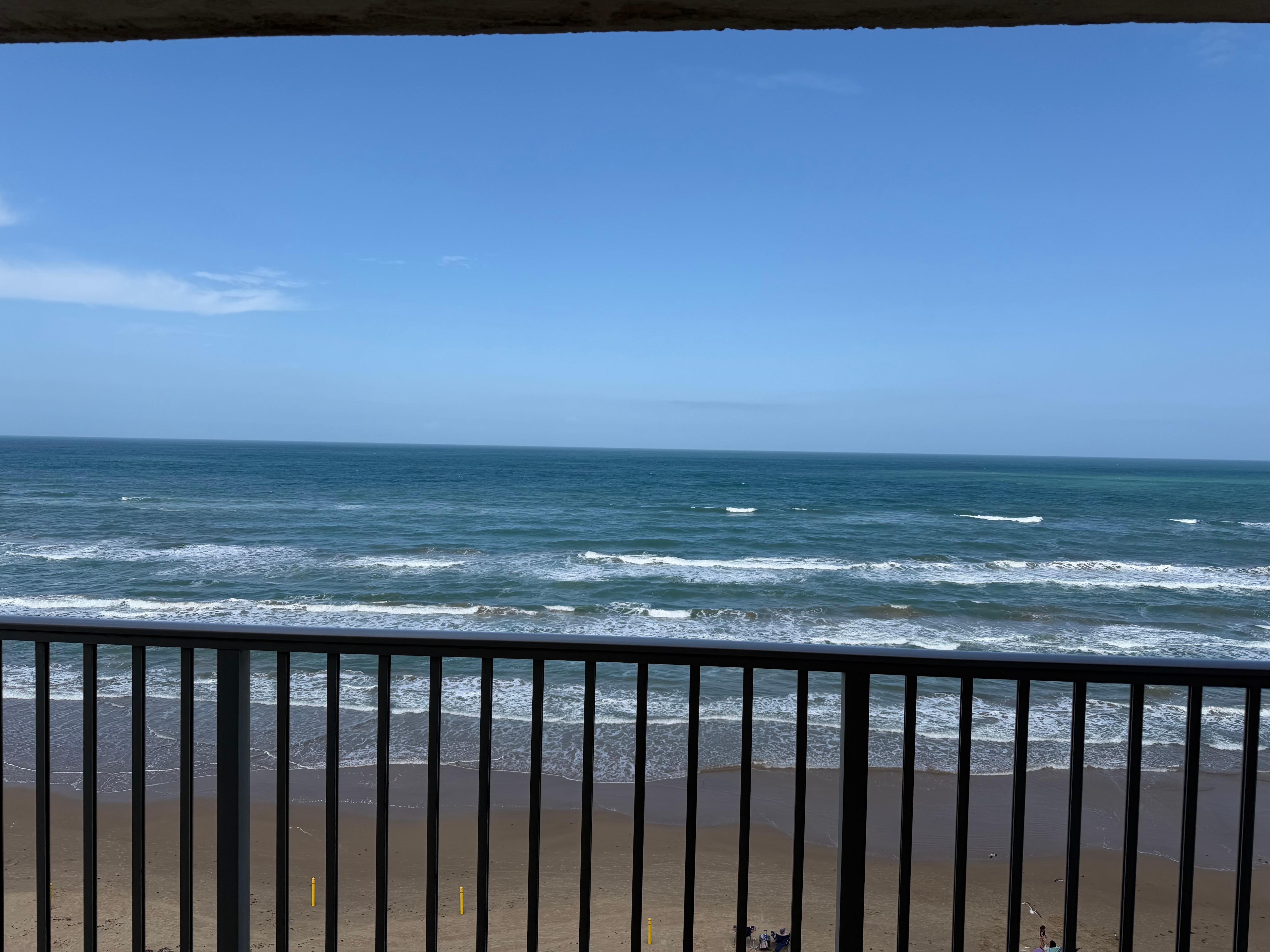 Beach beach view from balcony 