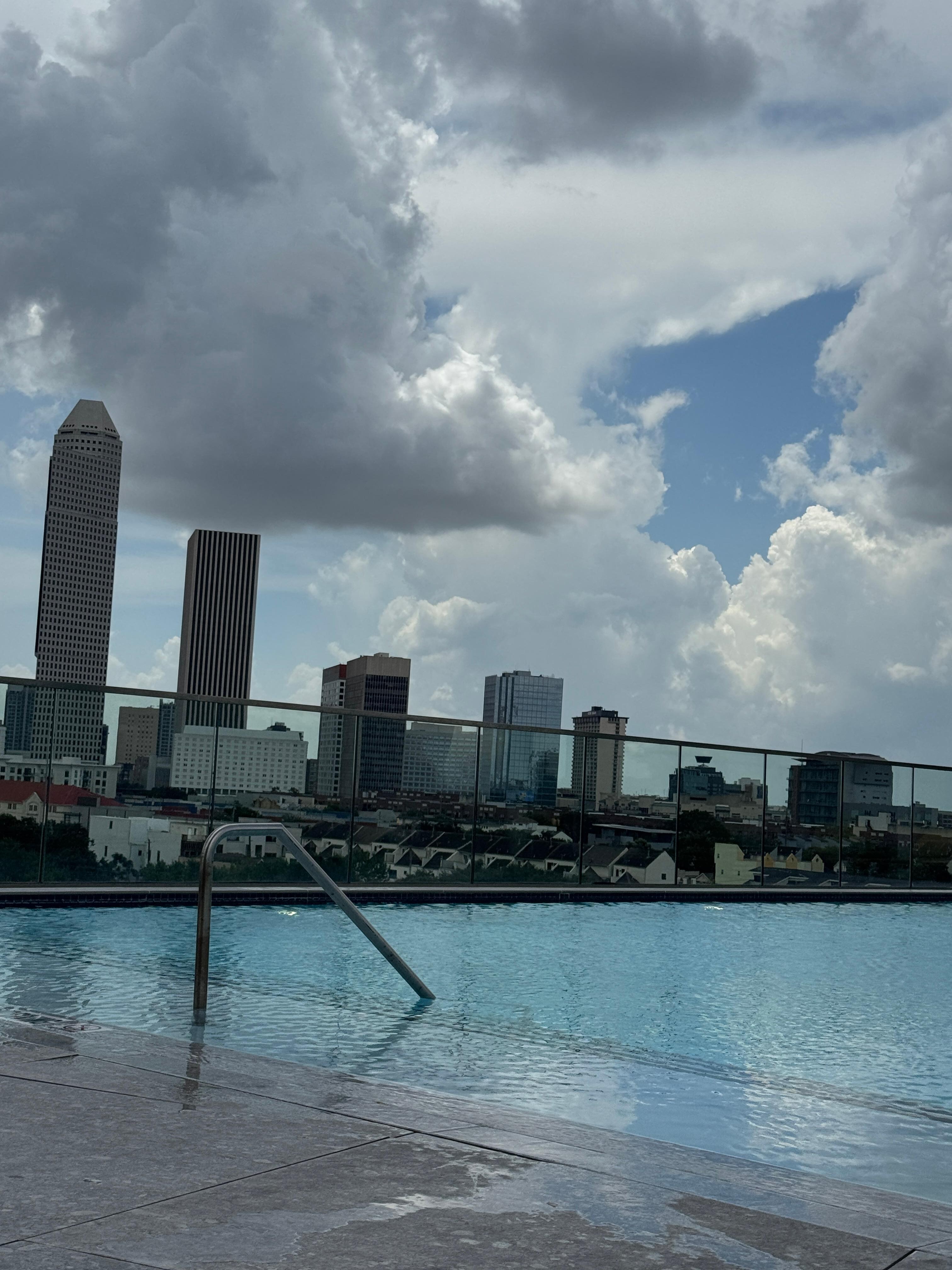 View from rooftop pool