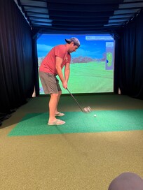 Golf simulator was so fun