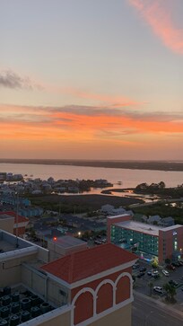 Sunset 1st day from window by the kitchen area