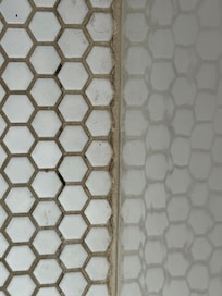 I took this picture next to the toilet upon check-in, the house was dirty so if there is a cleaning person, they do a terrible job.