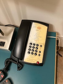 old stained phone in 1st room