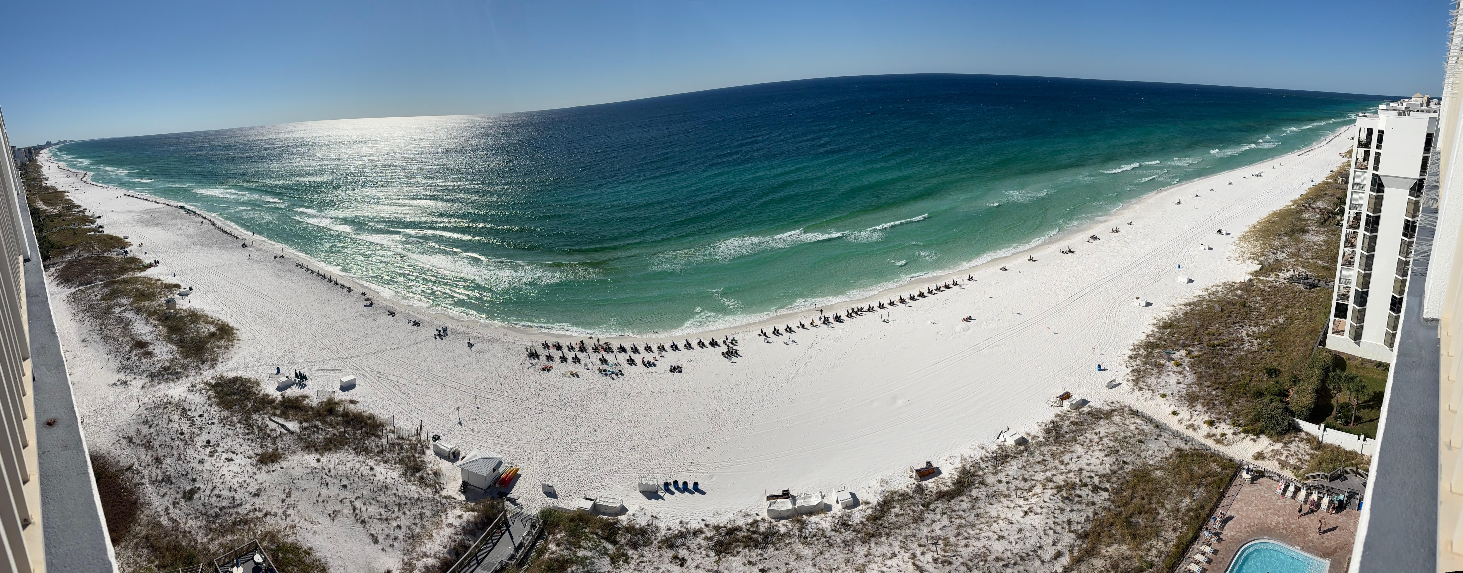 Pano of the beach 