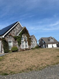 Owners house and carriage house.