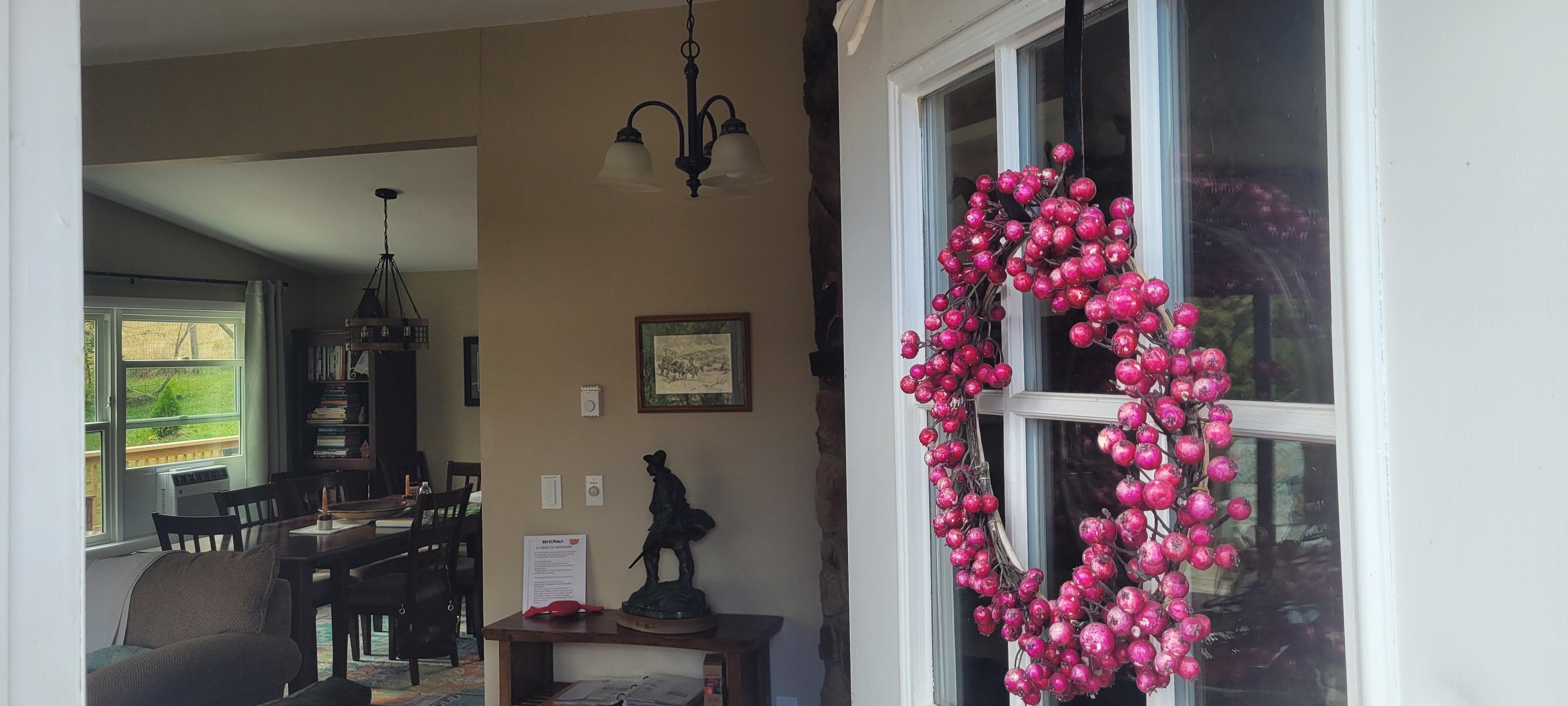 Front entry door on second floor.