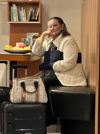 Waiting in the lounge