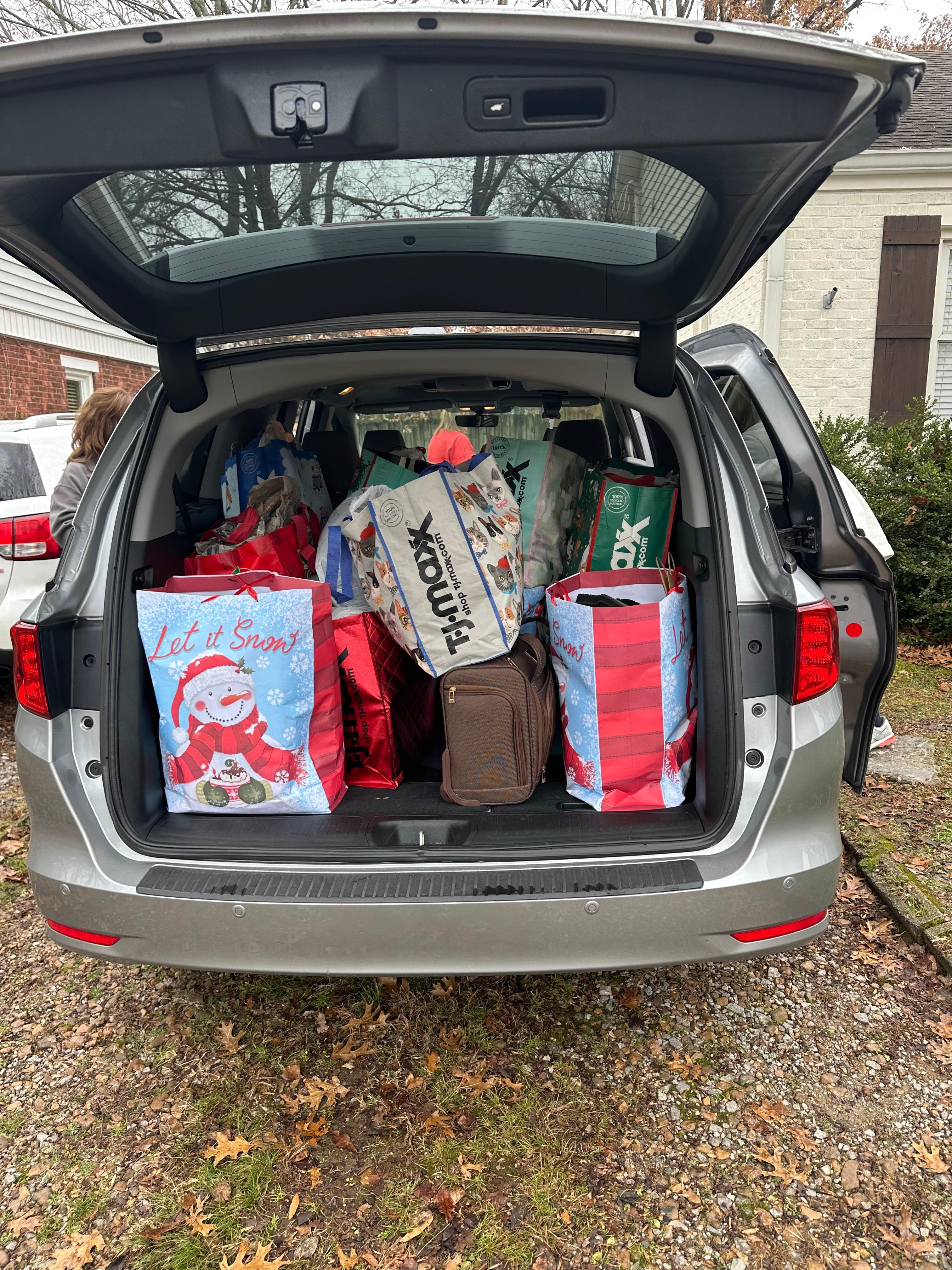 Heading home with all our packages!