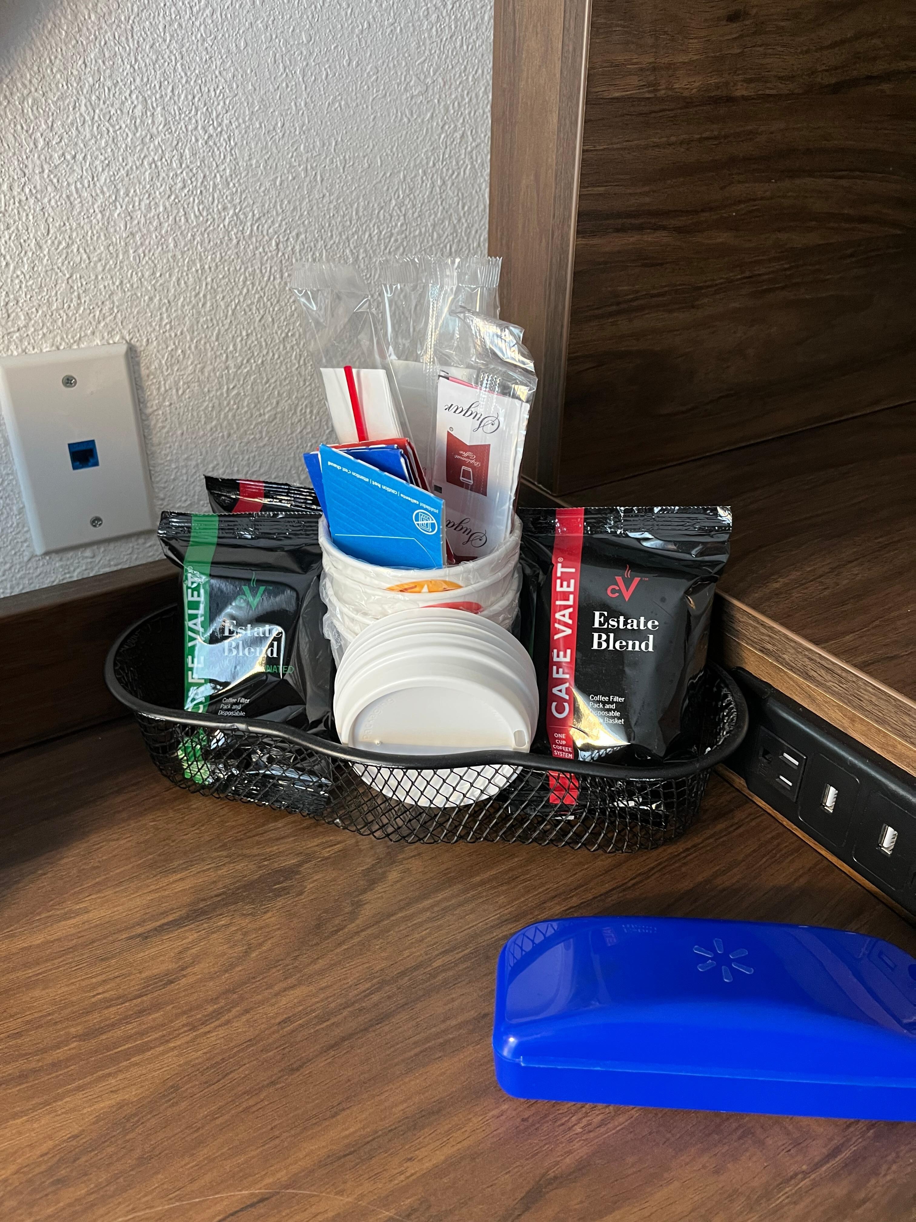 Complimentary coffee in room