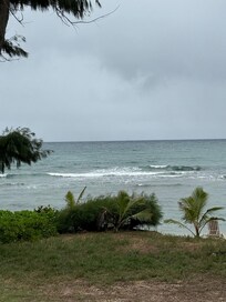 View to the left off the lanai. Often saw whales spouting and jumping there