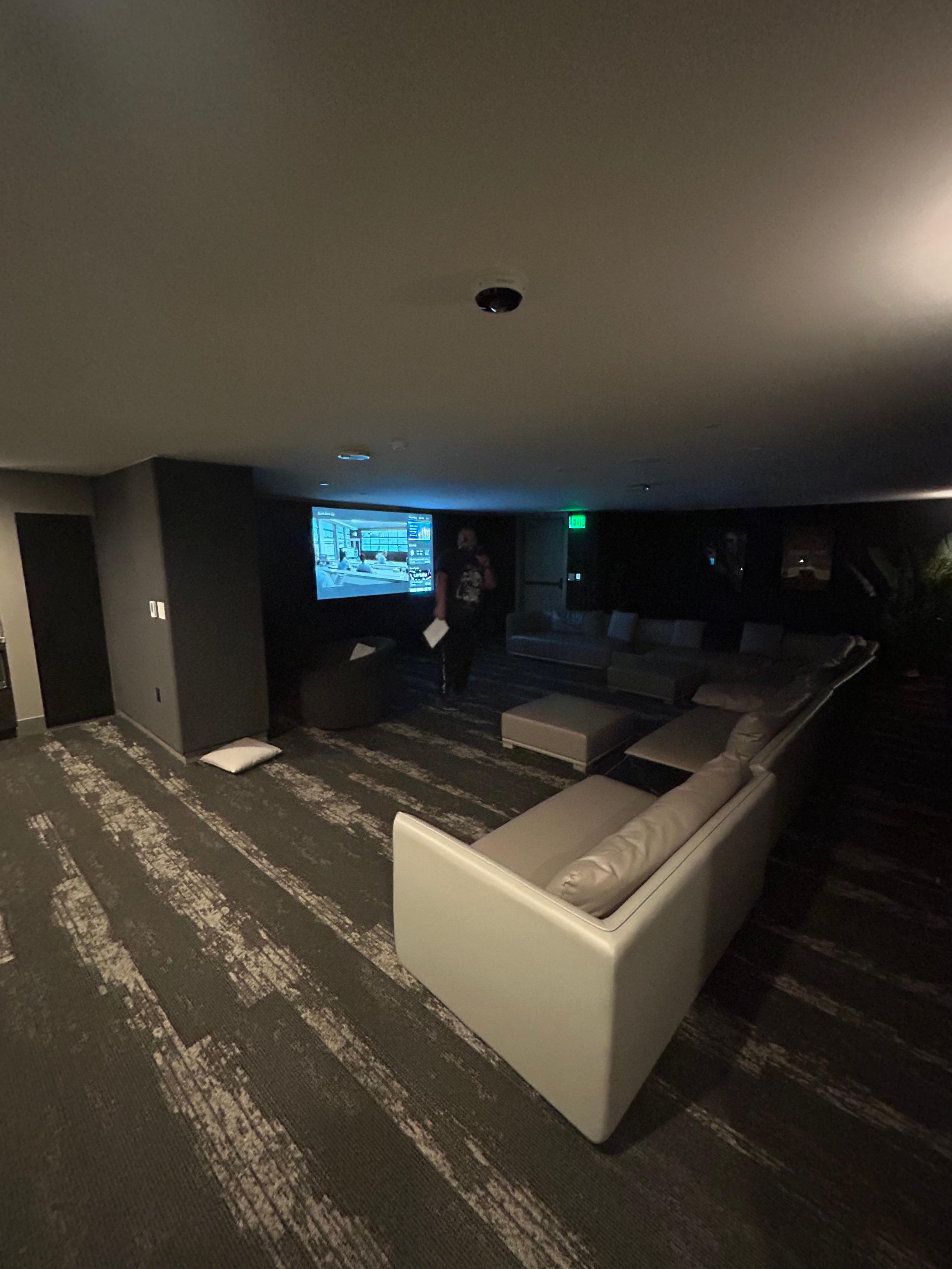 This is the cinema room.