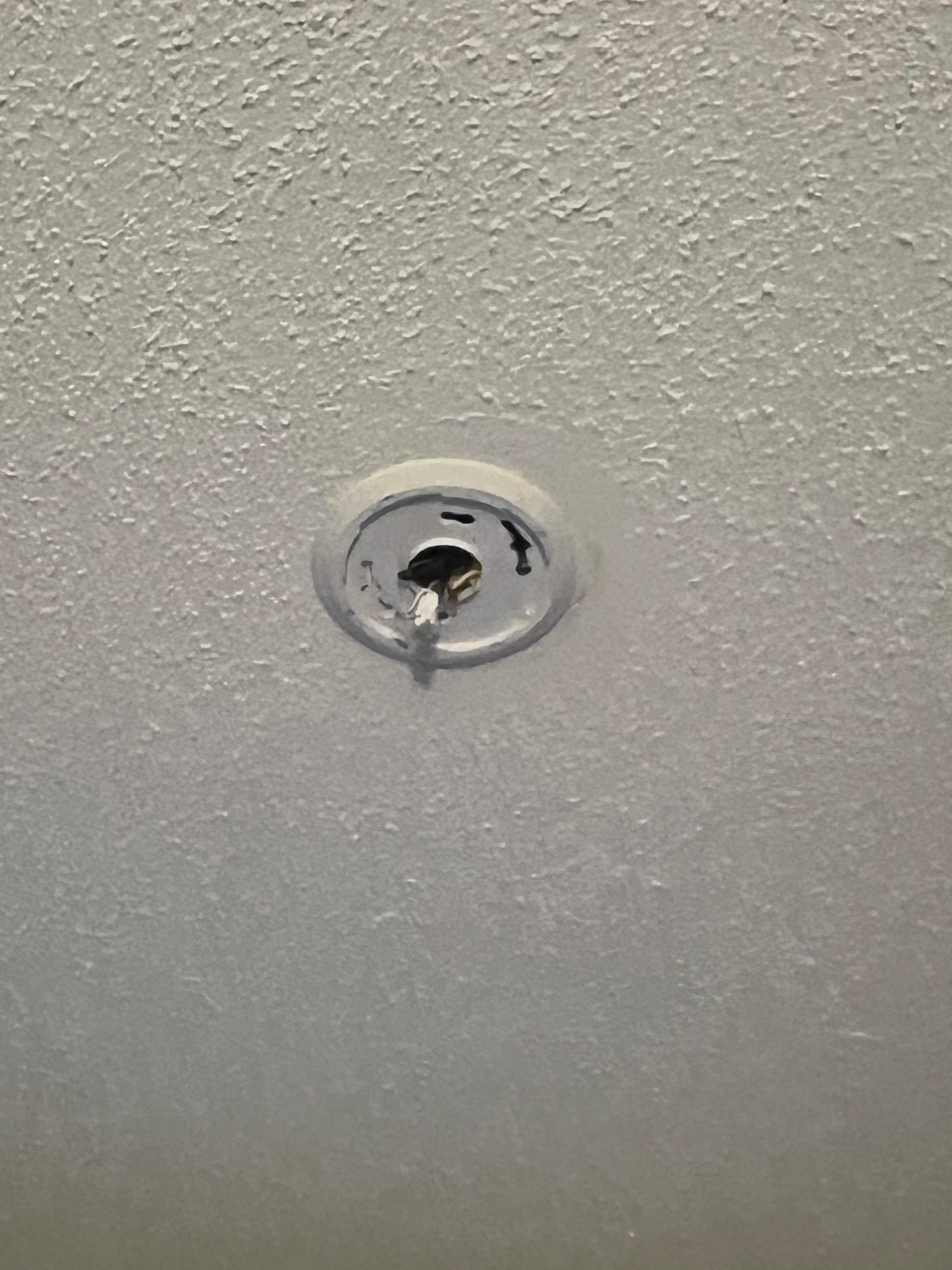 Missing smoke detector
