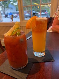 Cocktails in the restaurant