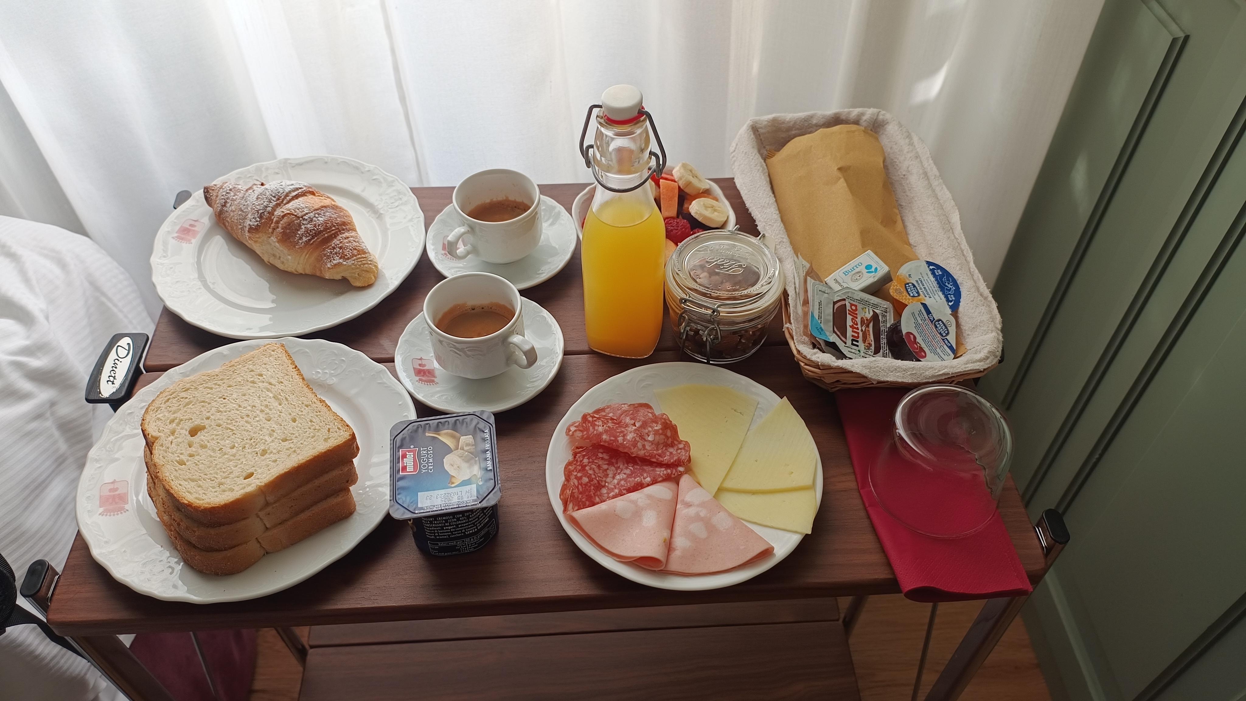 Breakfast, served on trolley