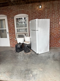 Toilets outside the entrance