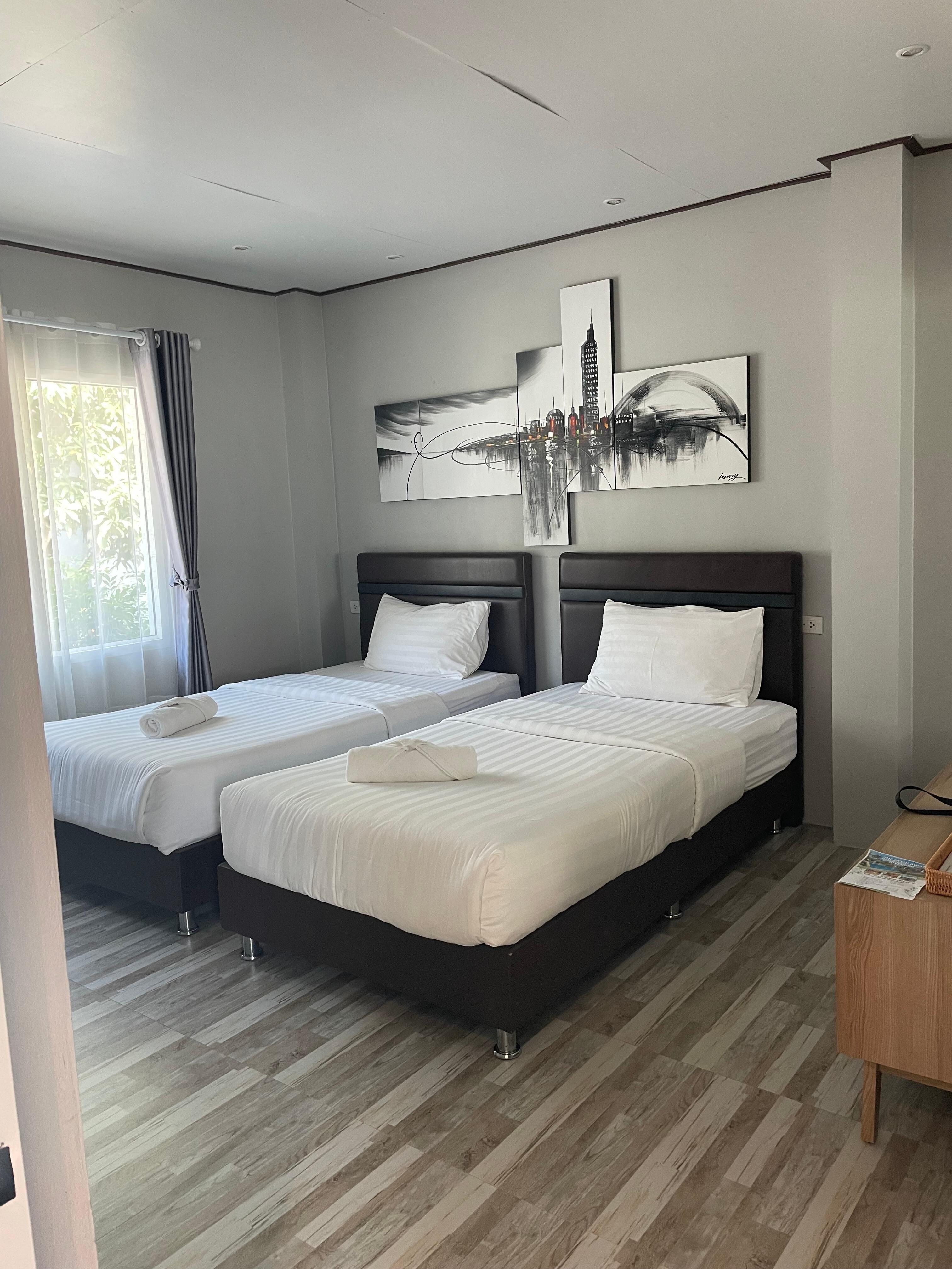 Bodde i familysuite med två sovrum och två badrum. Helt perfekt