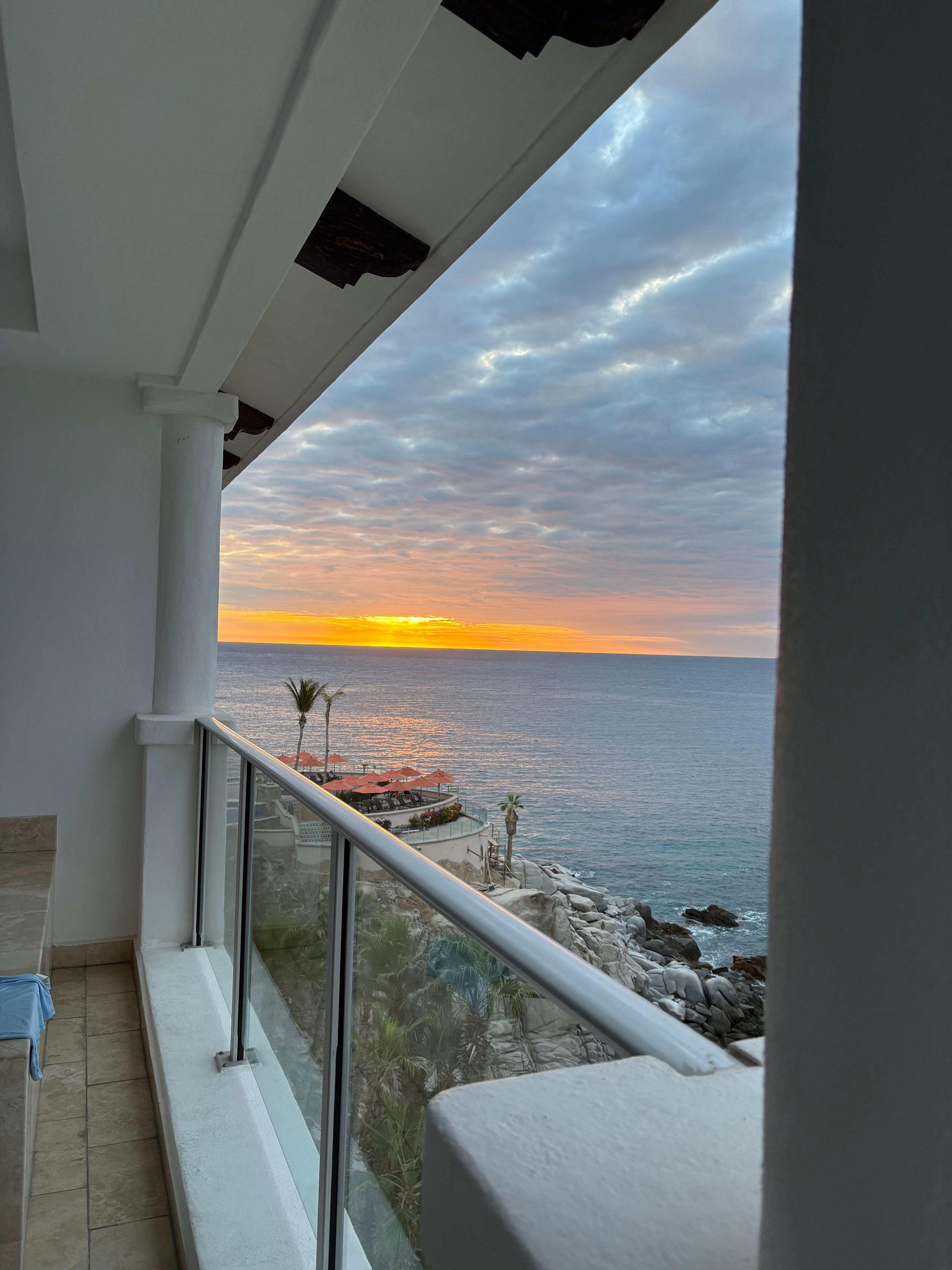 Sunrise from our balcony