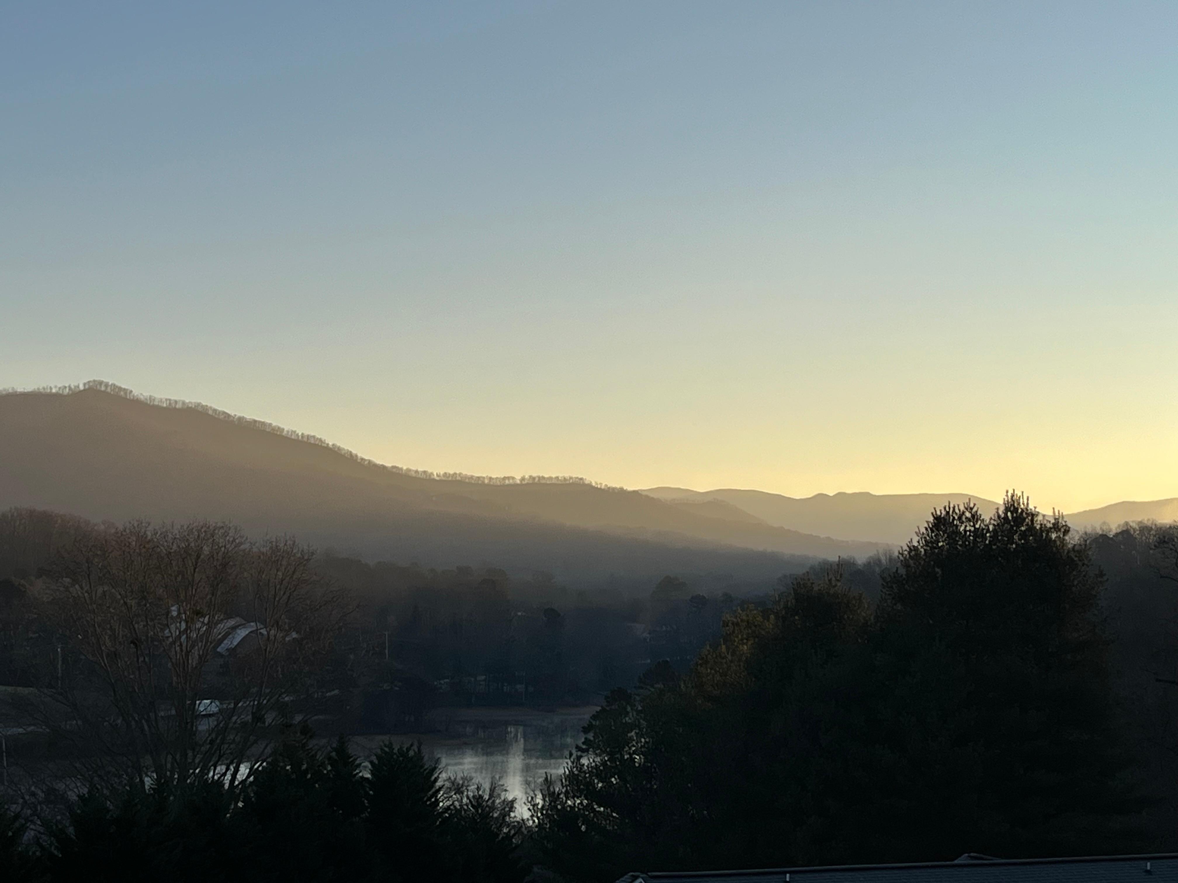 View from the back porch