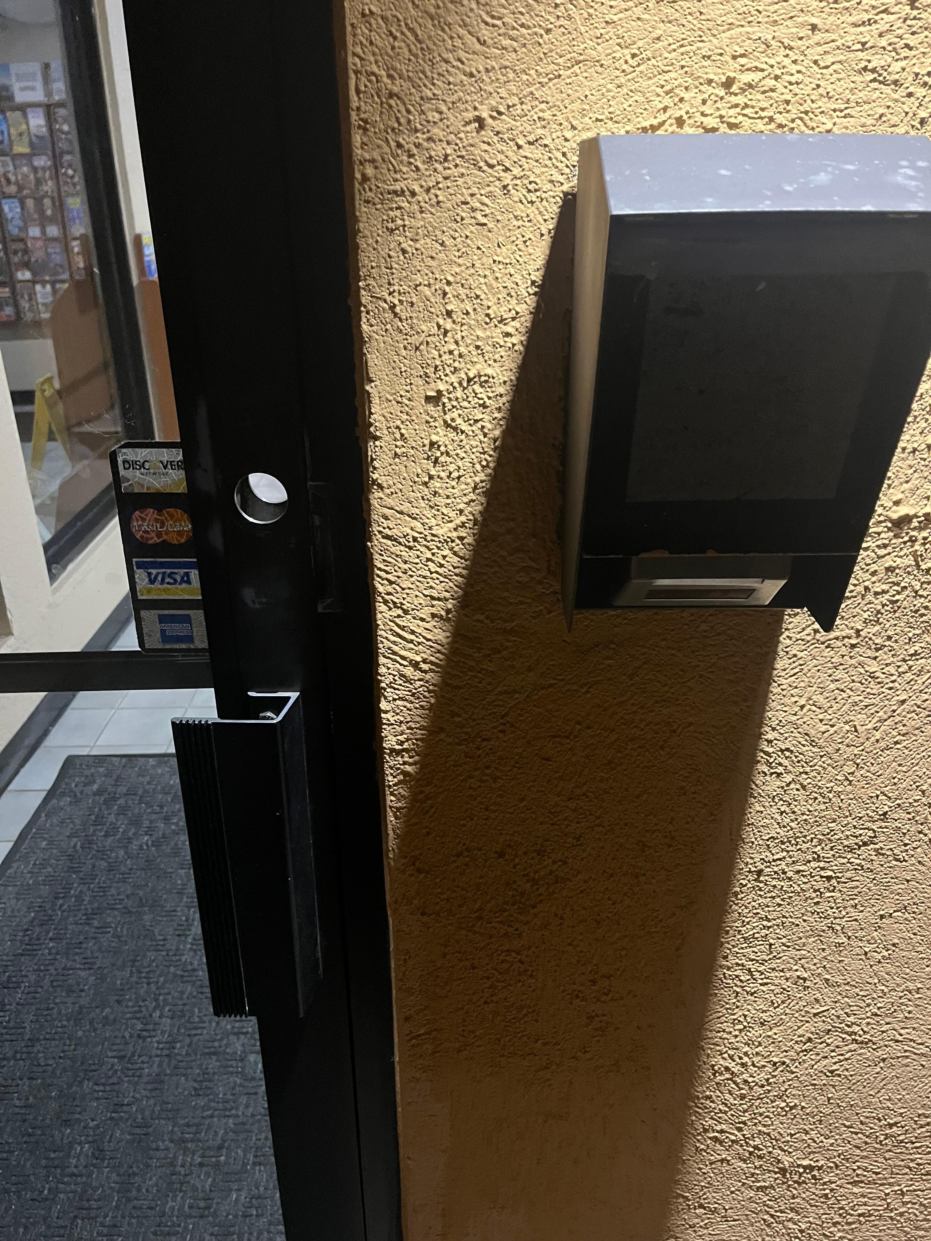 Locks removed from all back doors. 