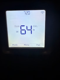 heat didn't work- owner controlled, main floor master freezing first 2 nights.
