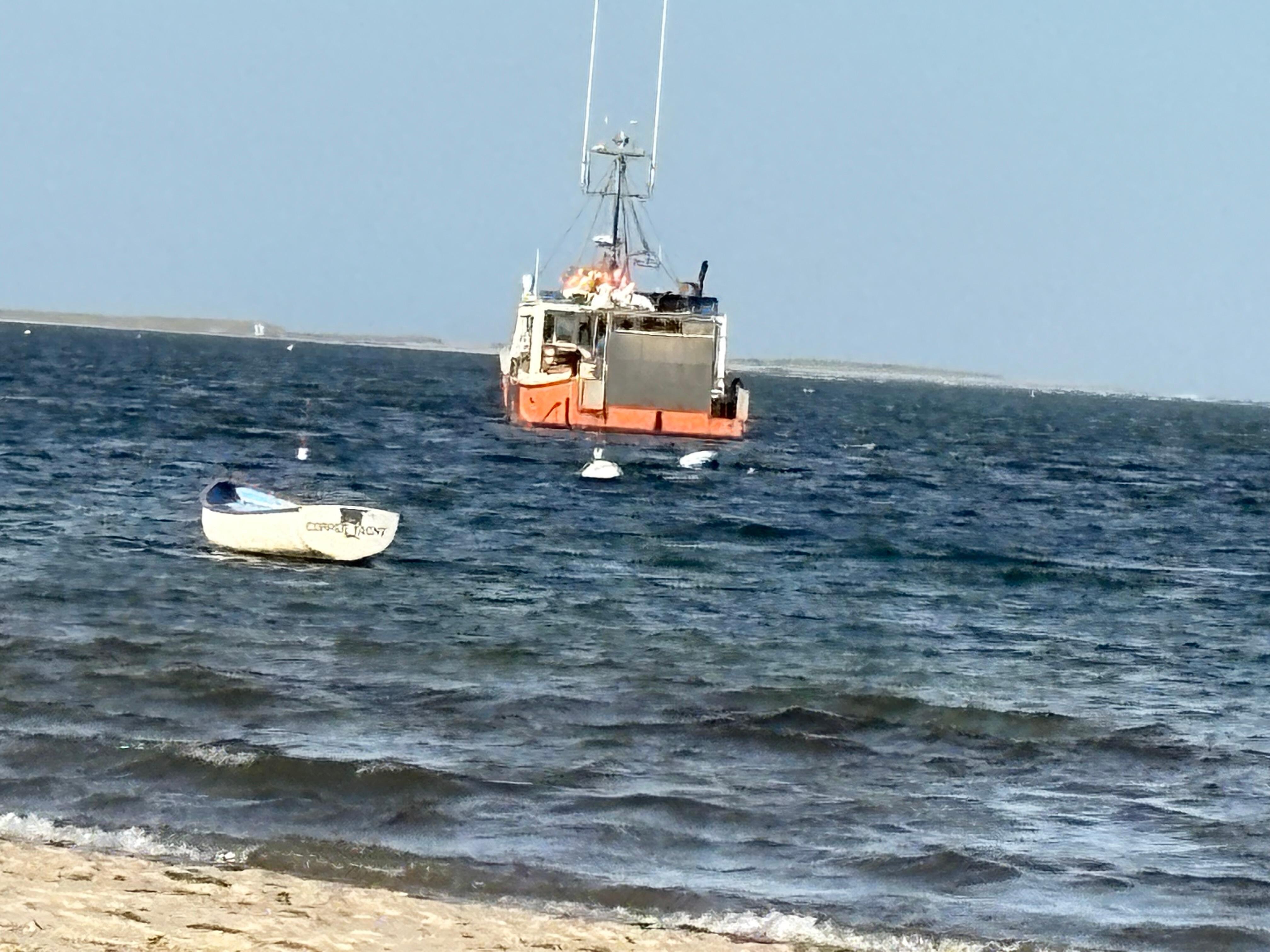 From the private beach