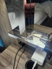 Night light next to bed was rusty.