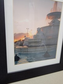 Art in the bathroom. Really realistic. Lol