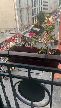 Our room had 2 small cozy balconies.