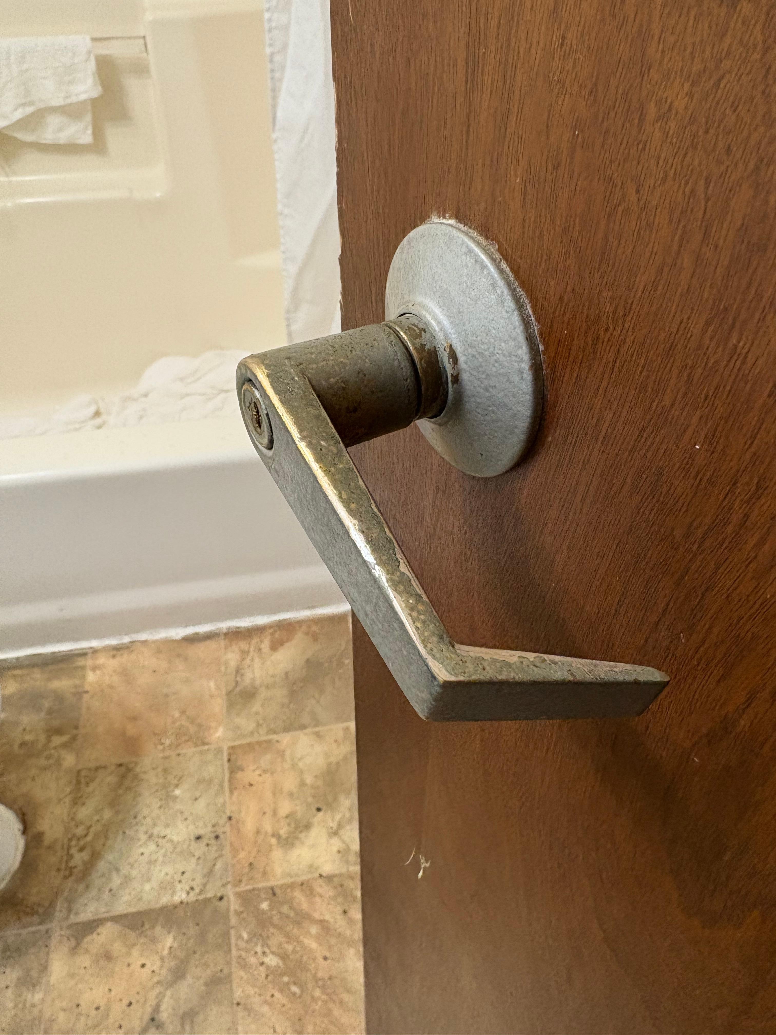 Rusted door handle 