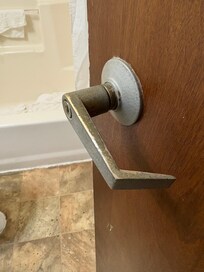 Rusted door handle